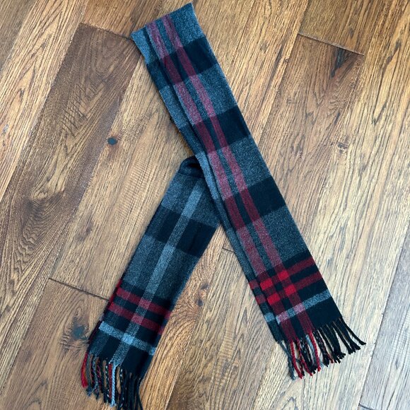 London Fog Classic Double Breasted Red Pea Coat w/ Matching Scarf - Size Small - Picture 7 of 7